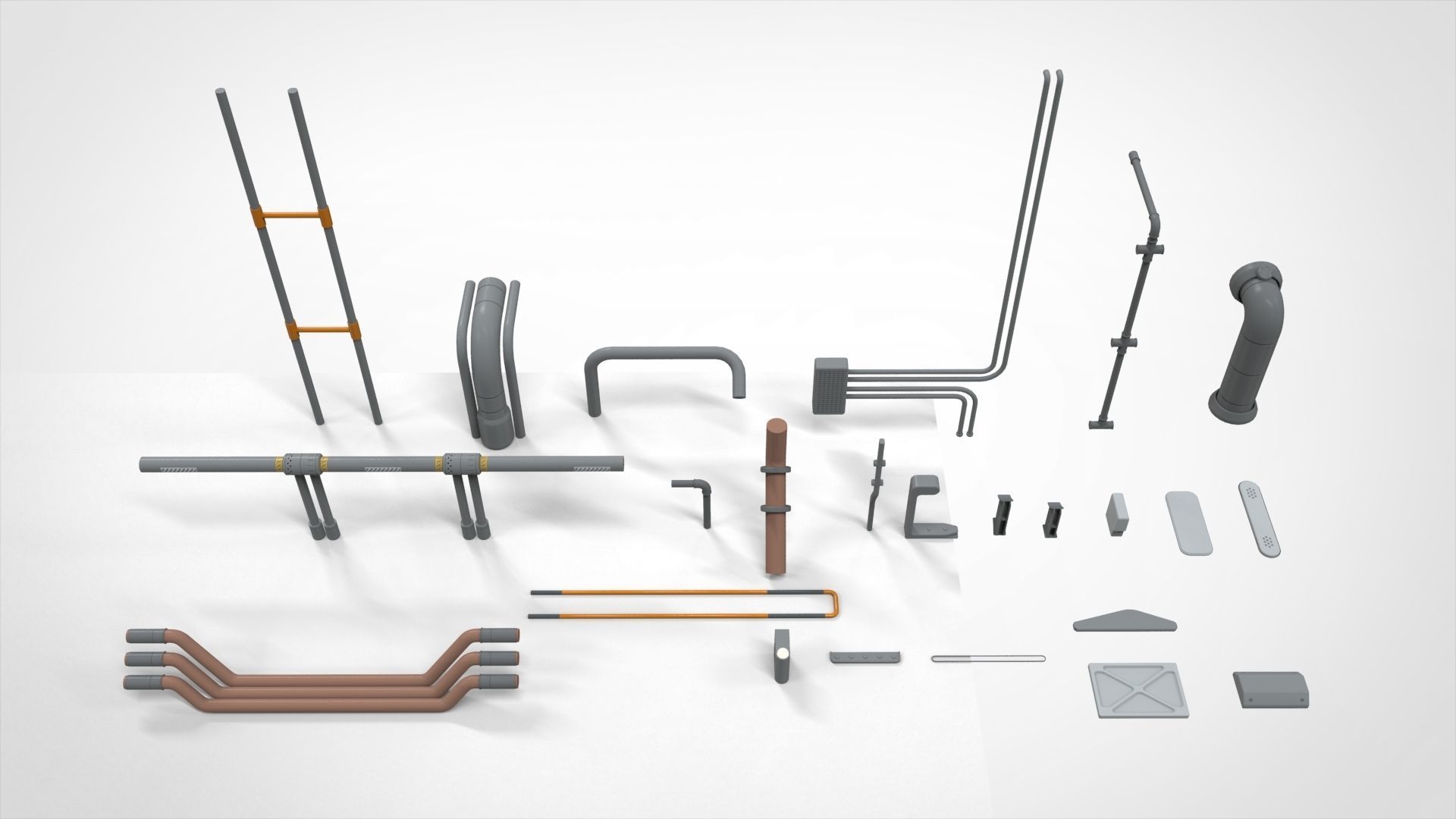 Sci-Fi architecture Elements collection 26 3D model_14