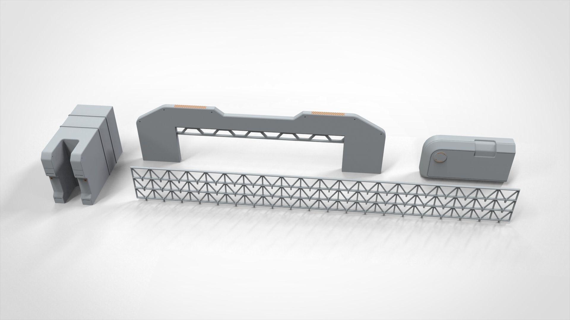 Sci-Fi architecture Elements collection 26 3D model_15