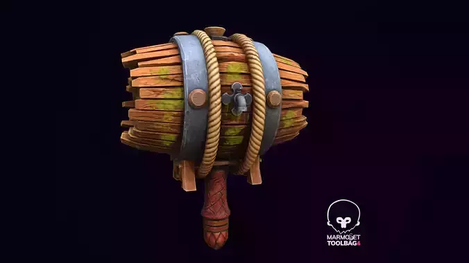 Barrel Hammer Stylized Model