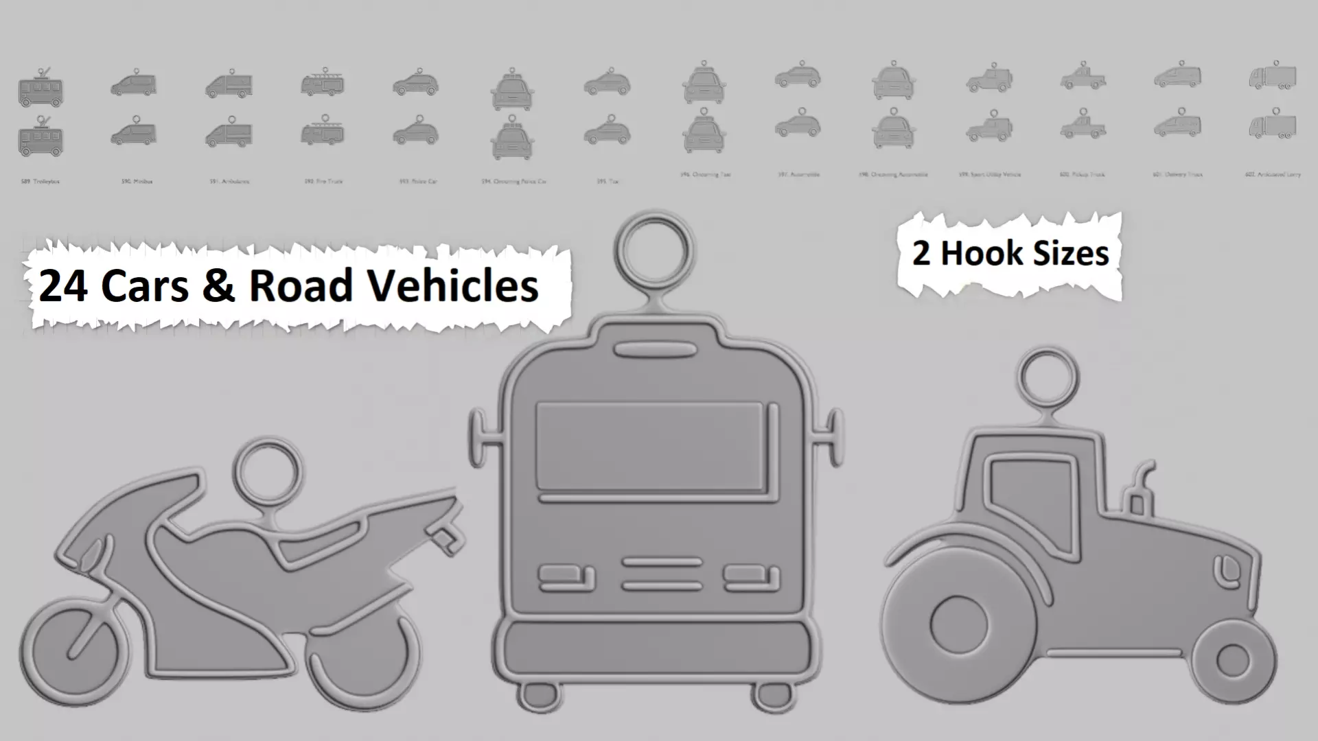 Vehicles Cars and Road Vehicles Pendant Pack Original Blend 3D print model