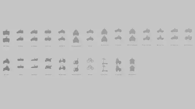 Vehicles Cars and Road Vehicles Pendant Pack Original Blend