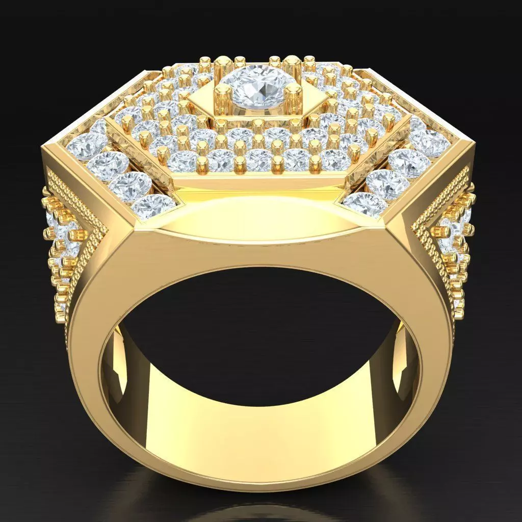Luxury Men Rings Designs 6MR097 3D print model