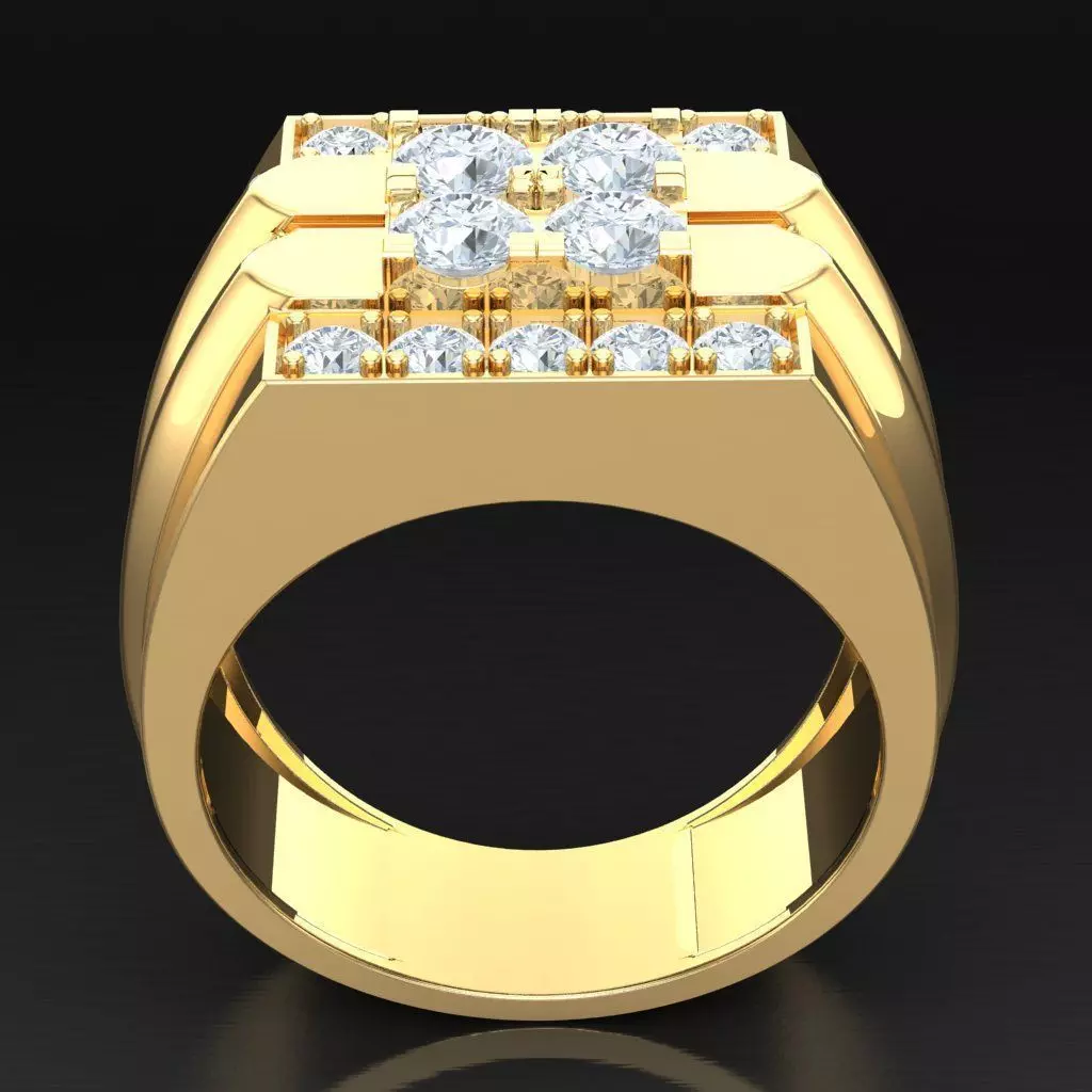 Luxury Men Rings Designs 6MR095 3D print model