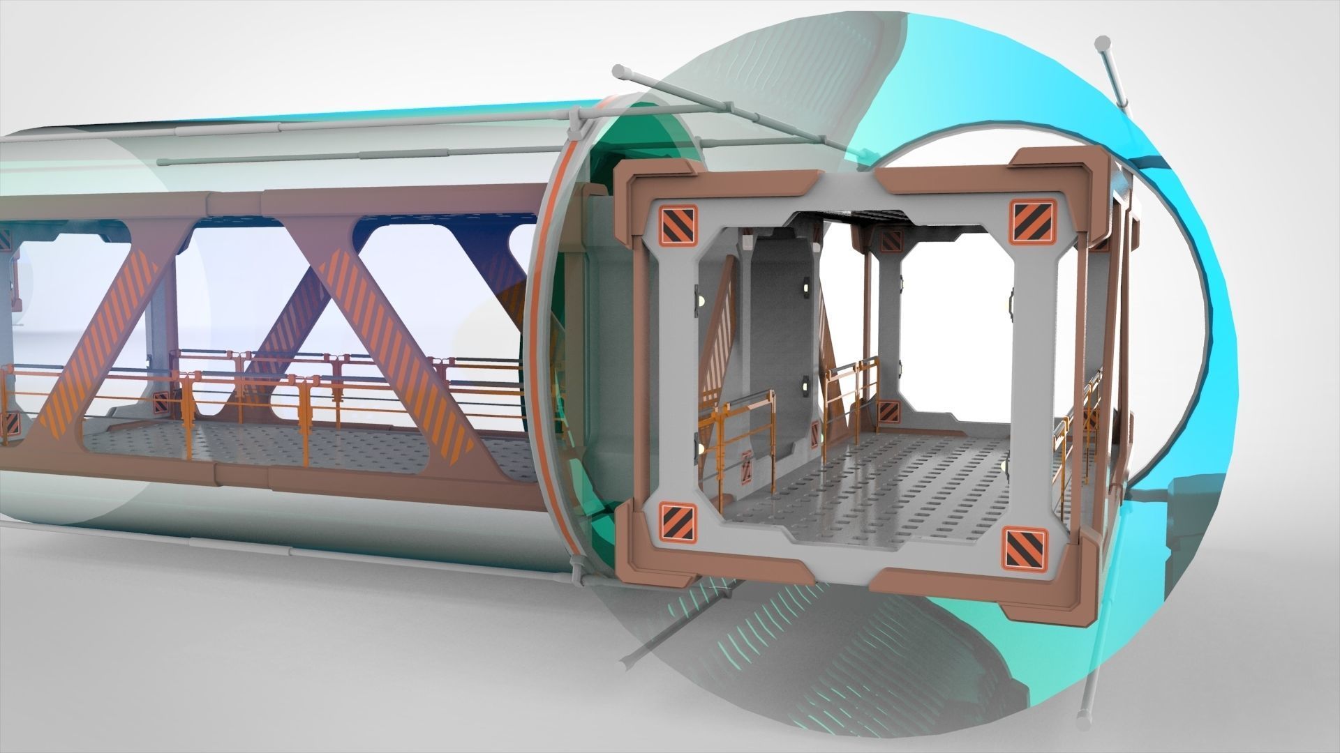 Sci Fi Modular Environment 1 3D model_11