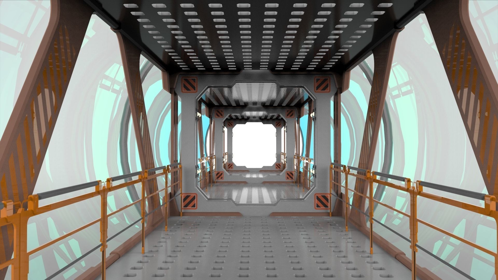 Sci Fi Modular Environment 1 3D model_5