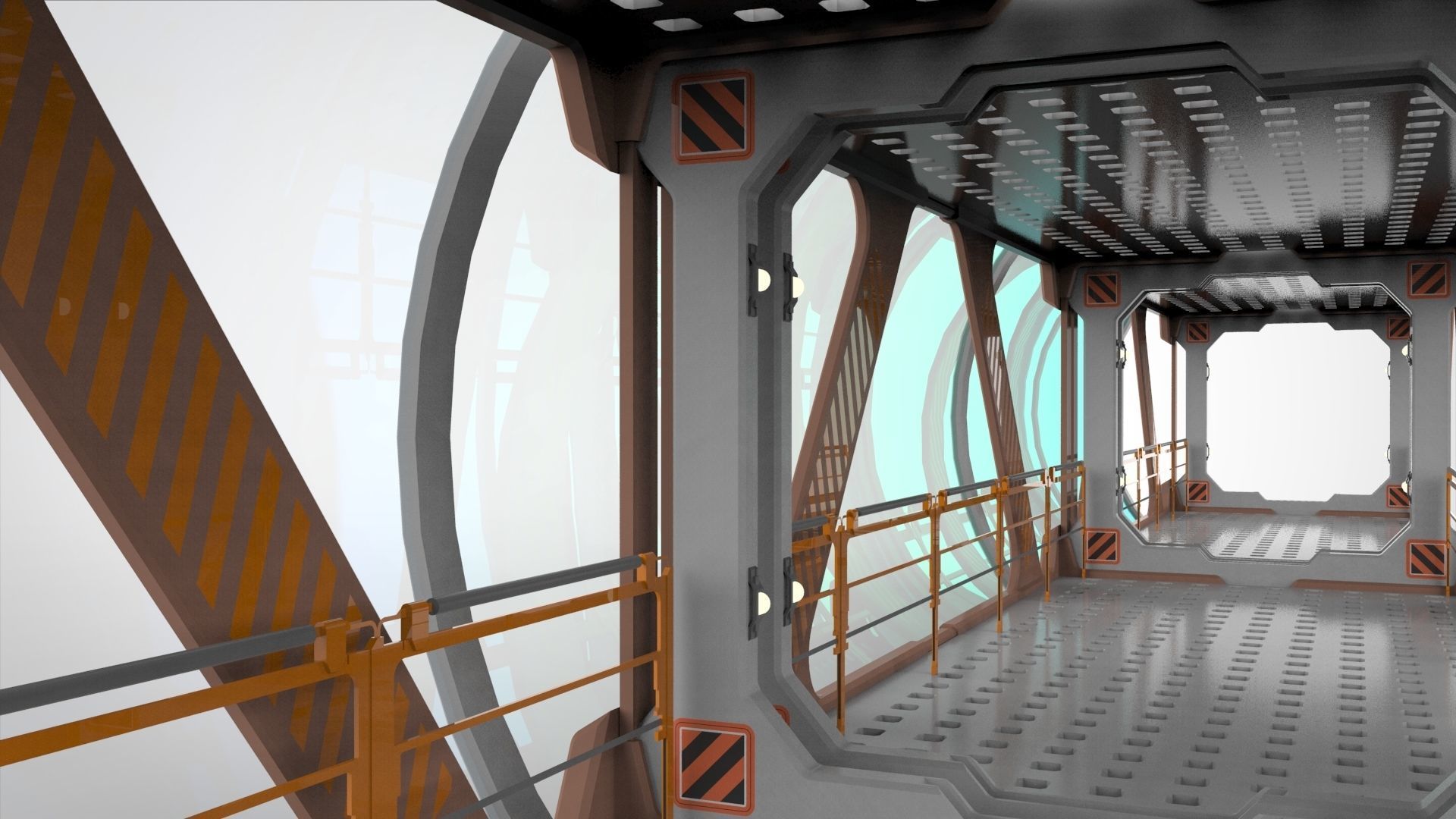 Sci Fi Modular Environment 1 3D model_6