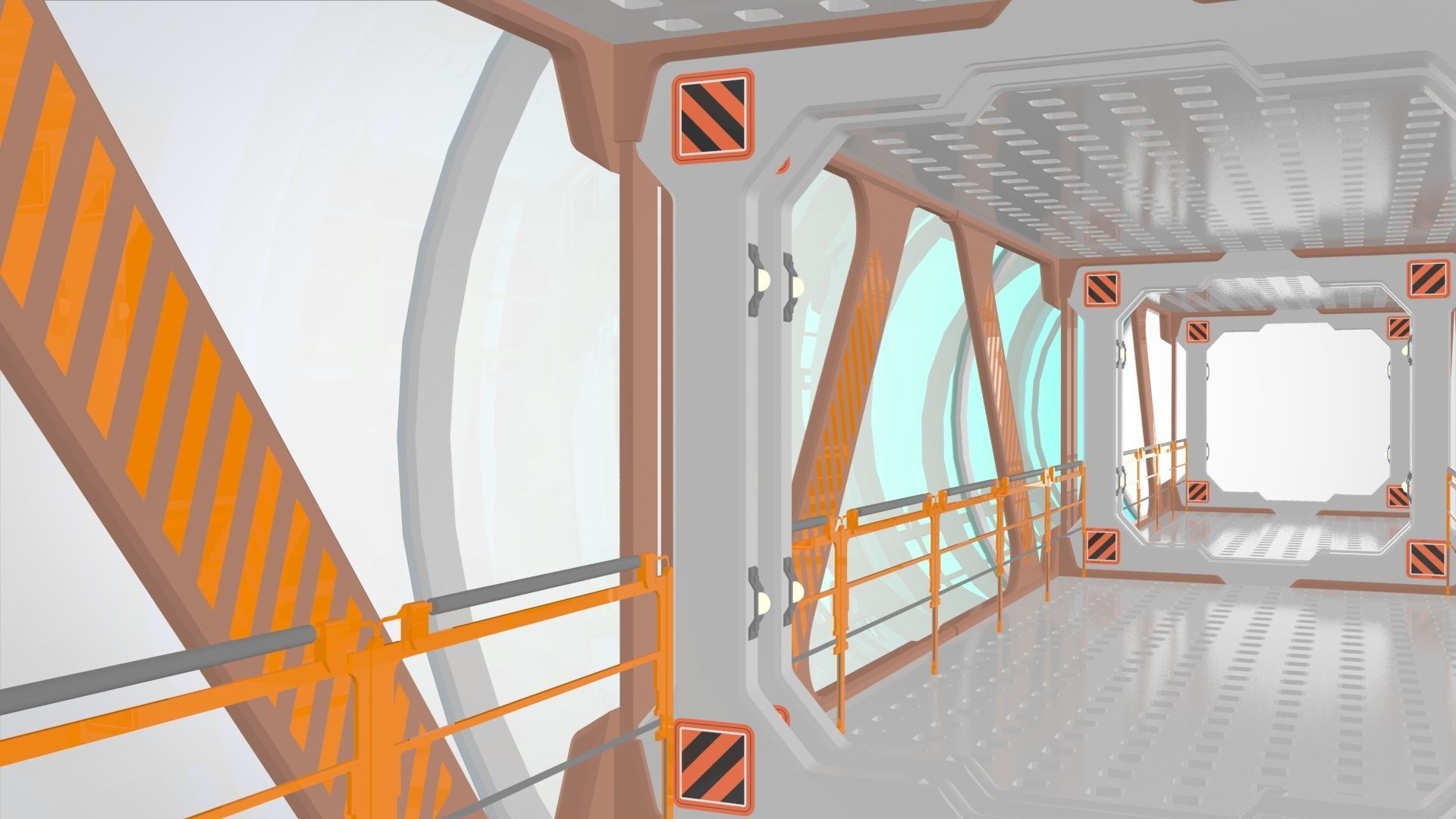 Sci Fi Modular Environment 1 3D model_7