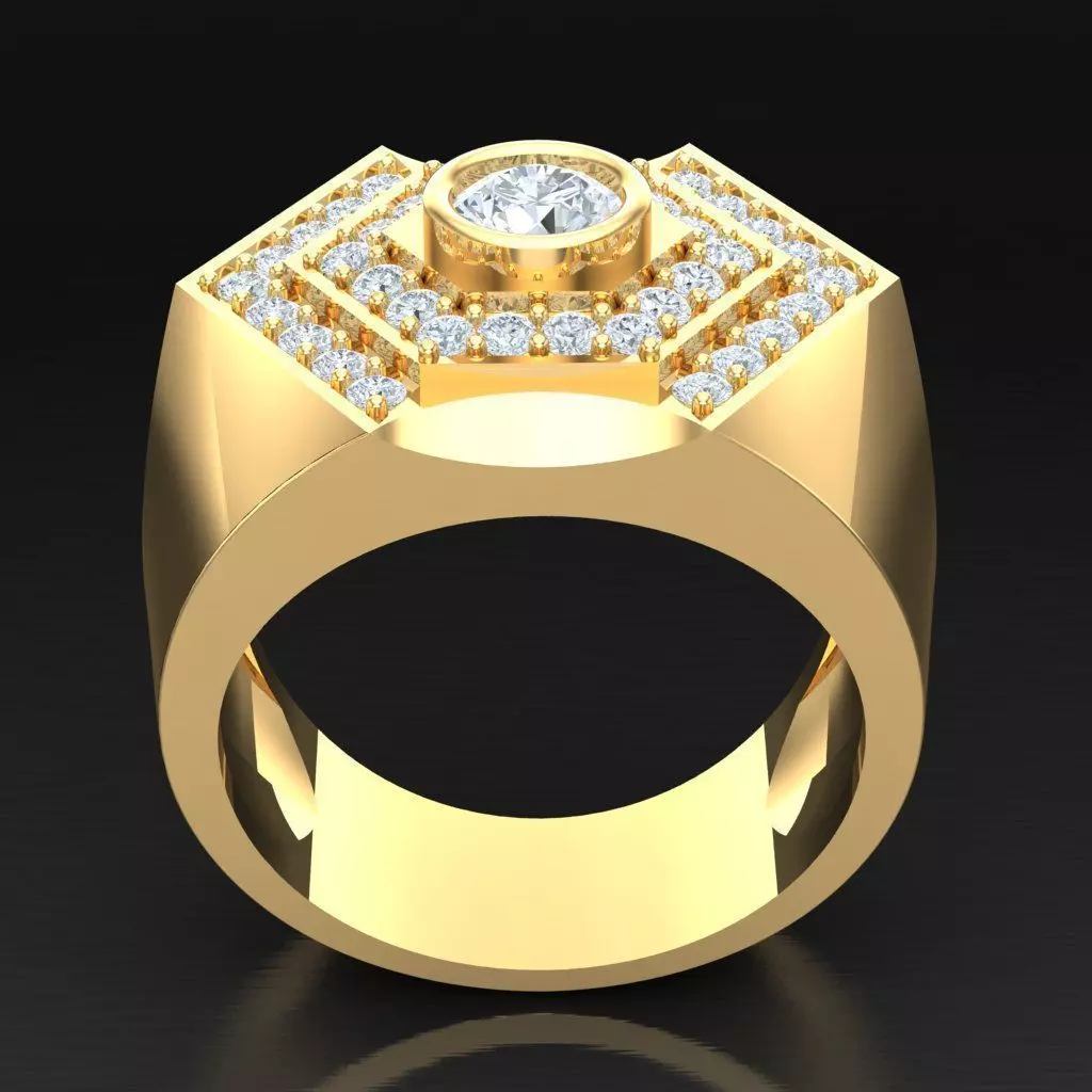 Luxury Men Rings Designs 6MR083 3D print model