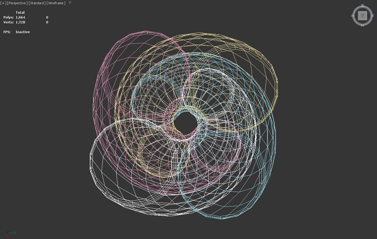 Stylized Low-Poly Twisted Marshmallow Low-poly 3D model_9