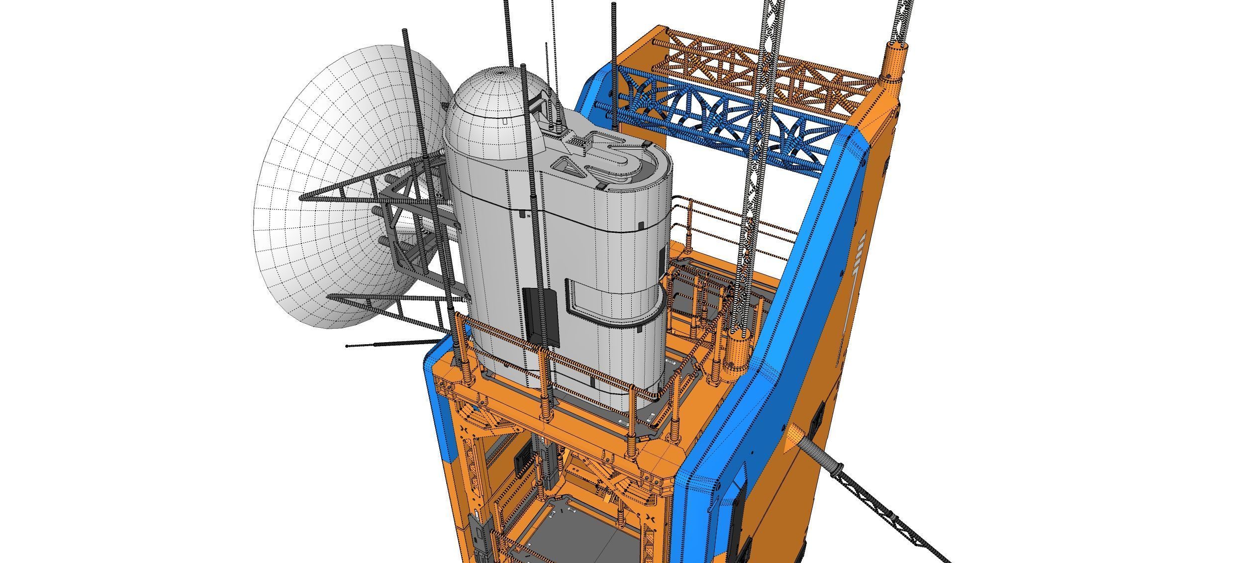 Sci fi tower 1 3D model_28