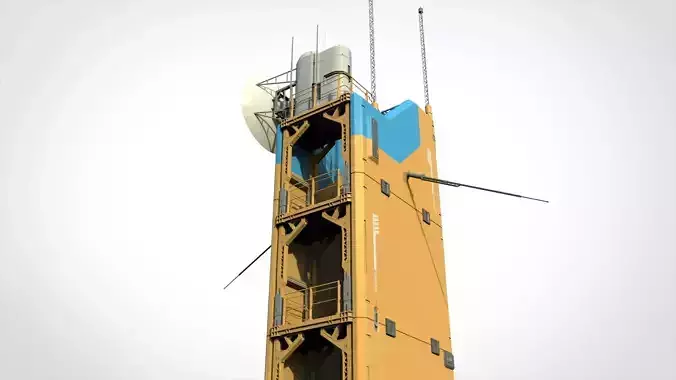 Sci fi tower 1 3D model