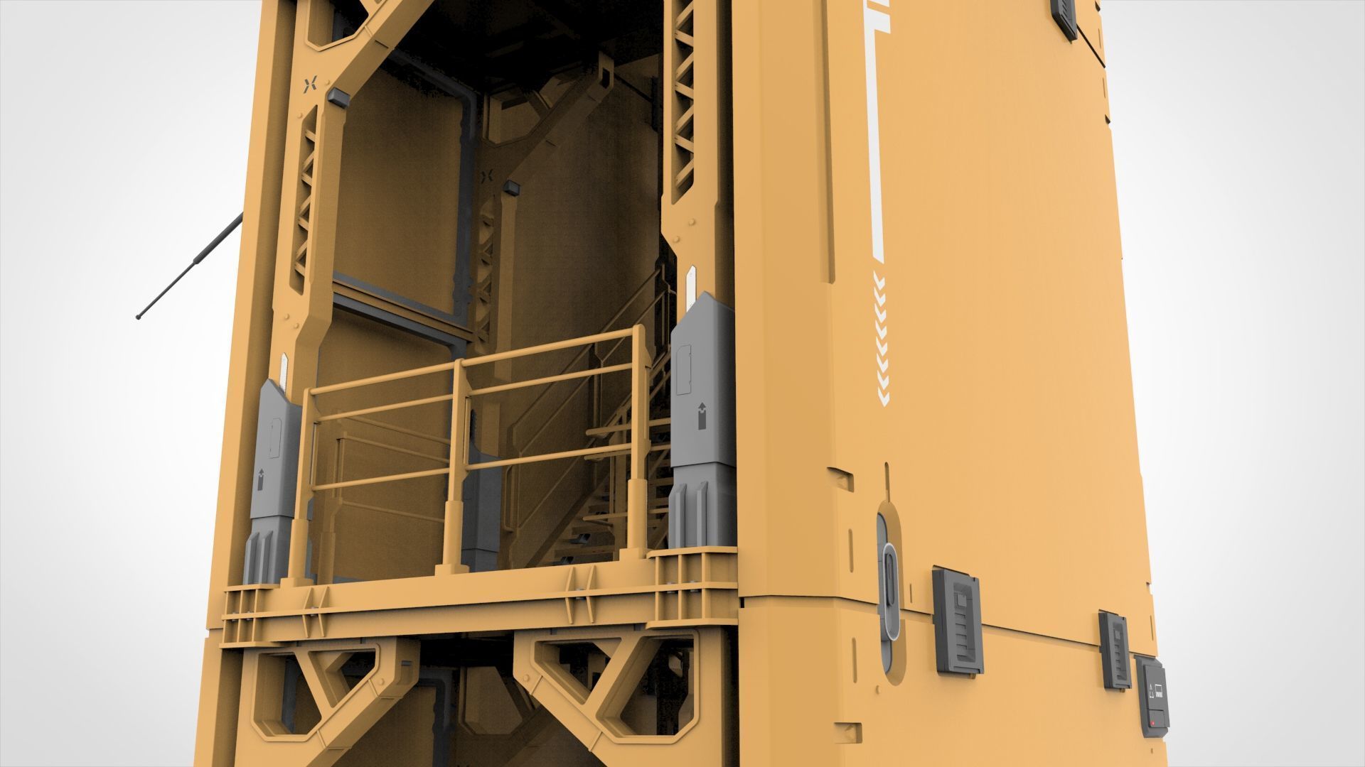 Sci fi tower 1 3D model_10