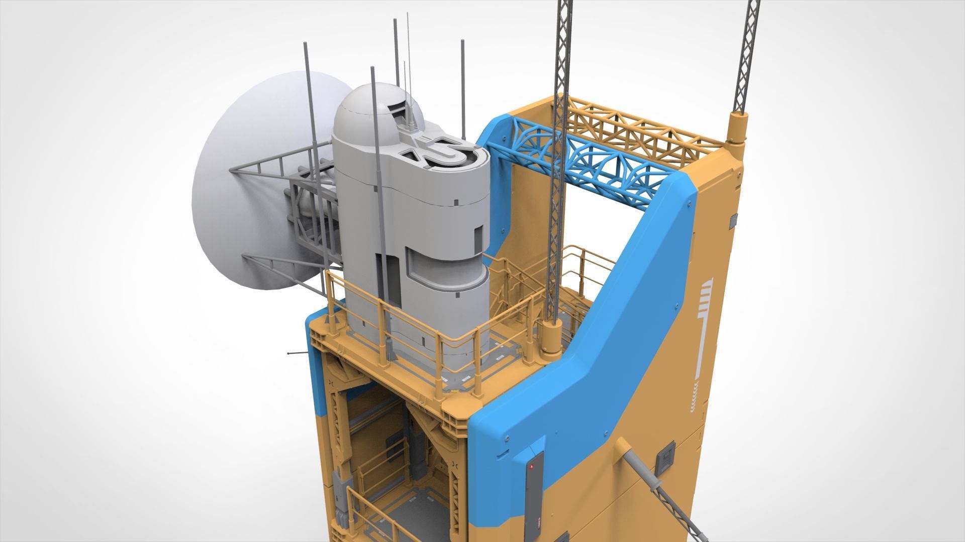 Sci fi tower 1 3D model_17