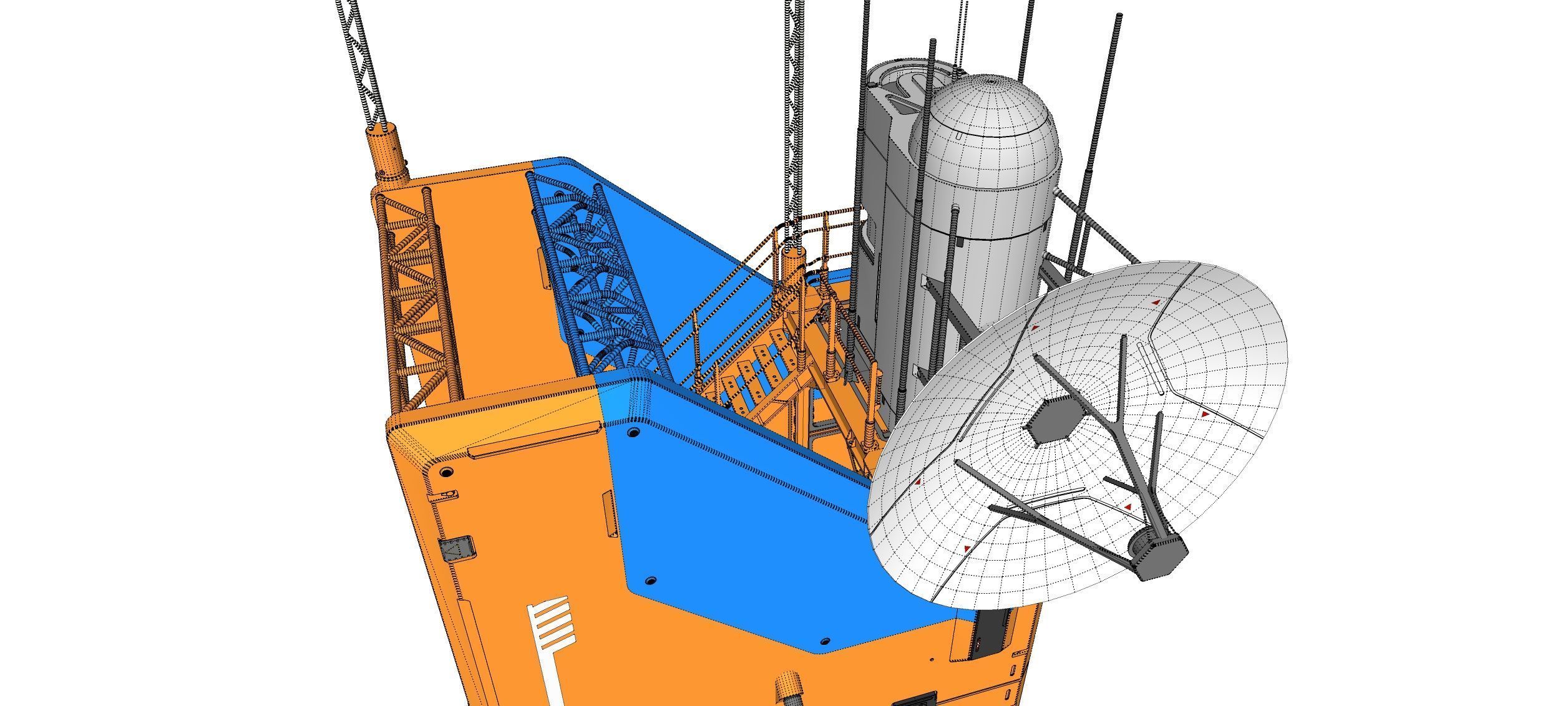 Sci fi tower 1 3D model_29