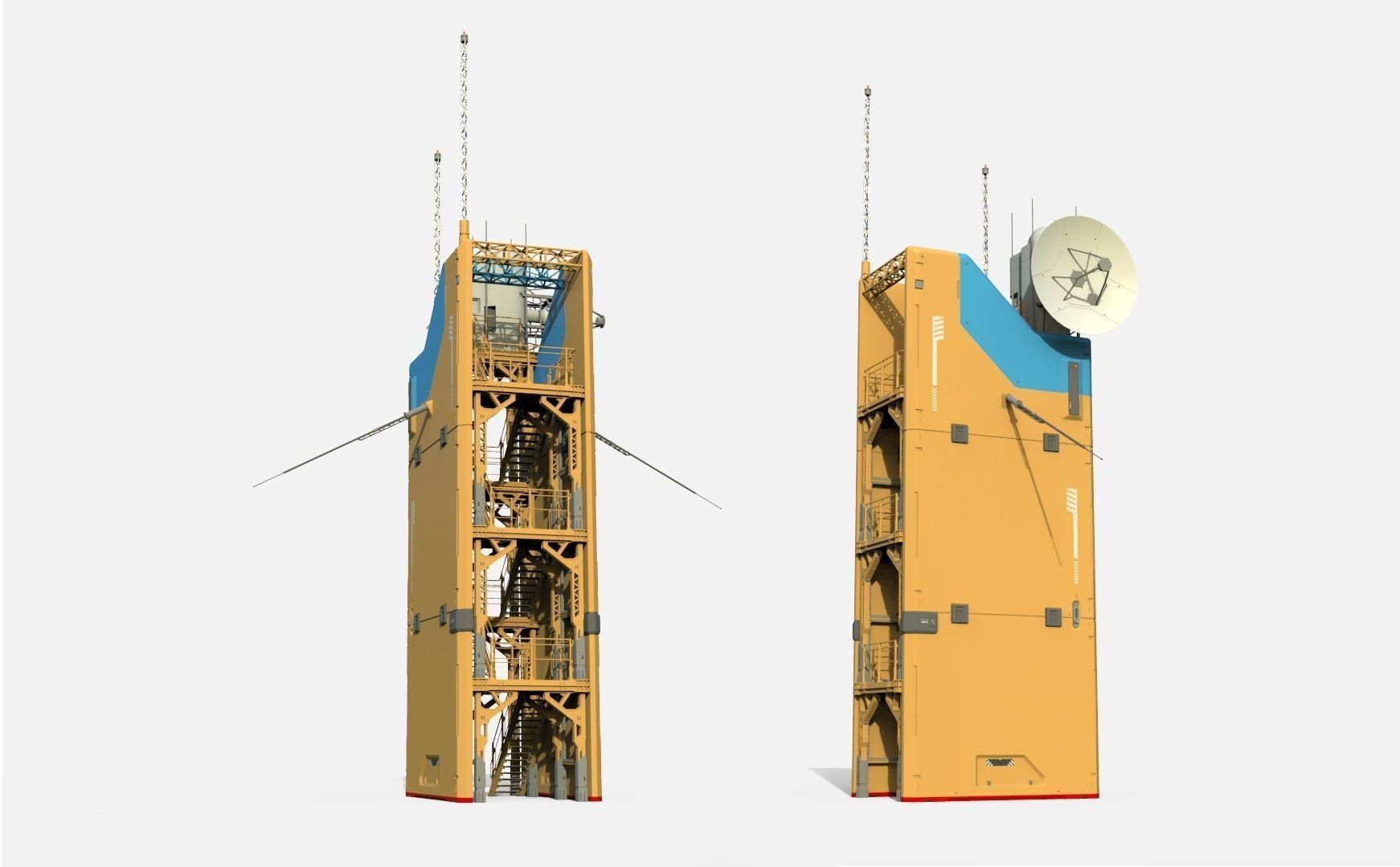 Sci fi tower 1 3D model_3