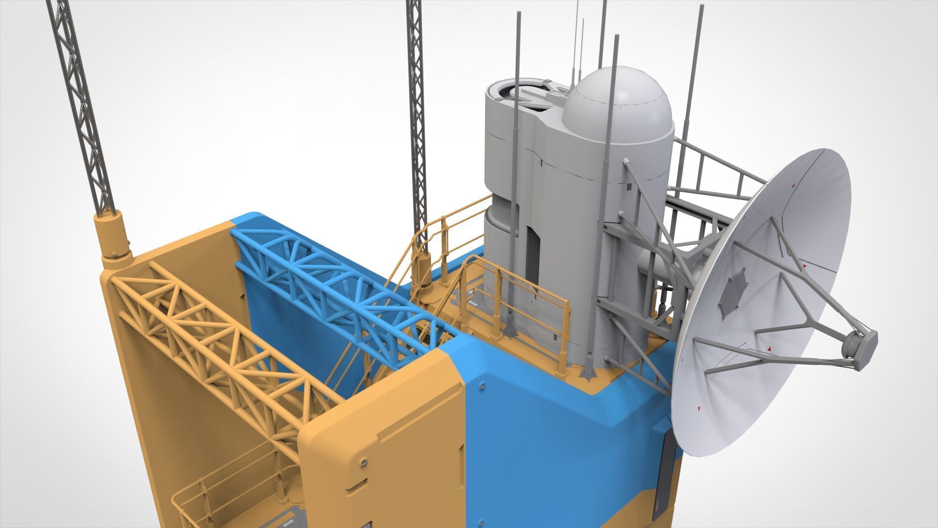 Sci fi tower 1 3D model_19