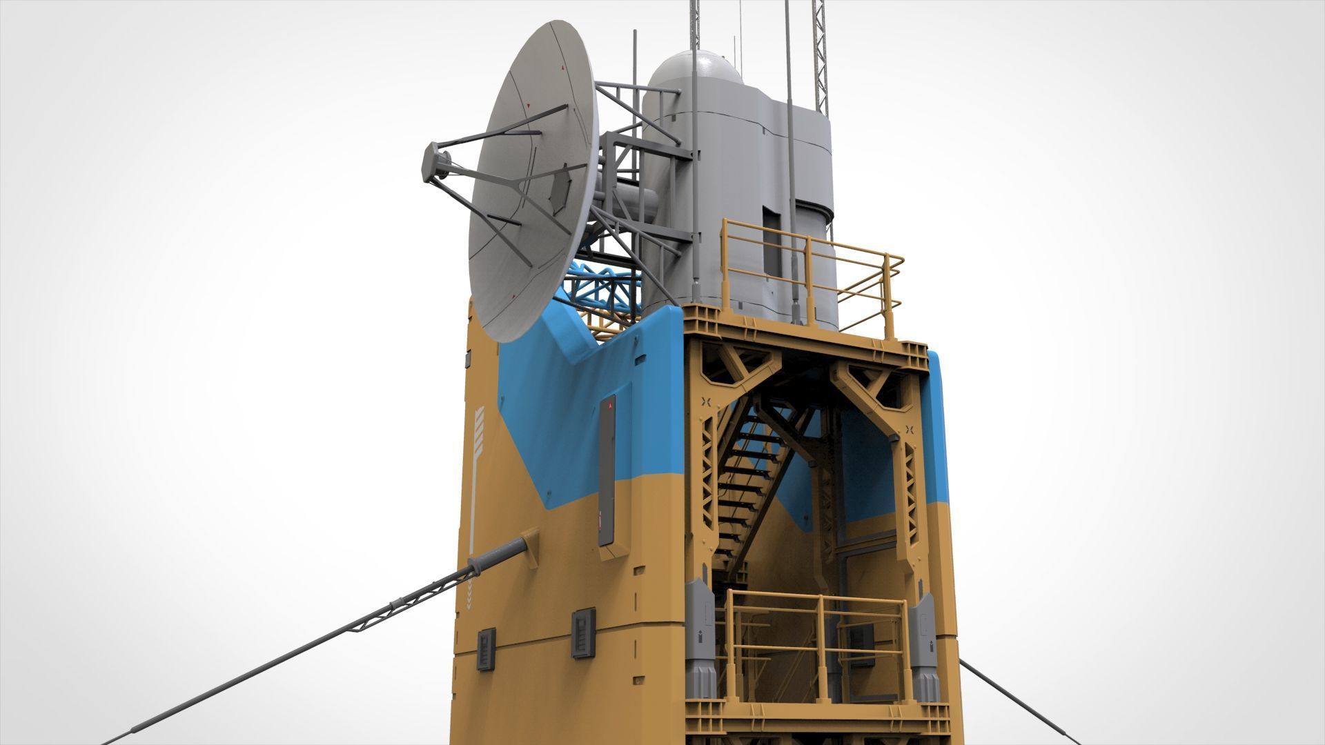 Sci fi tower 1 3D model_16
