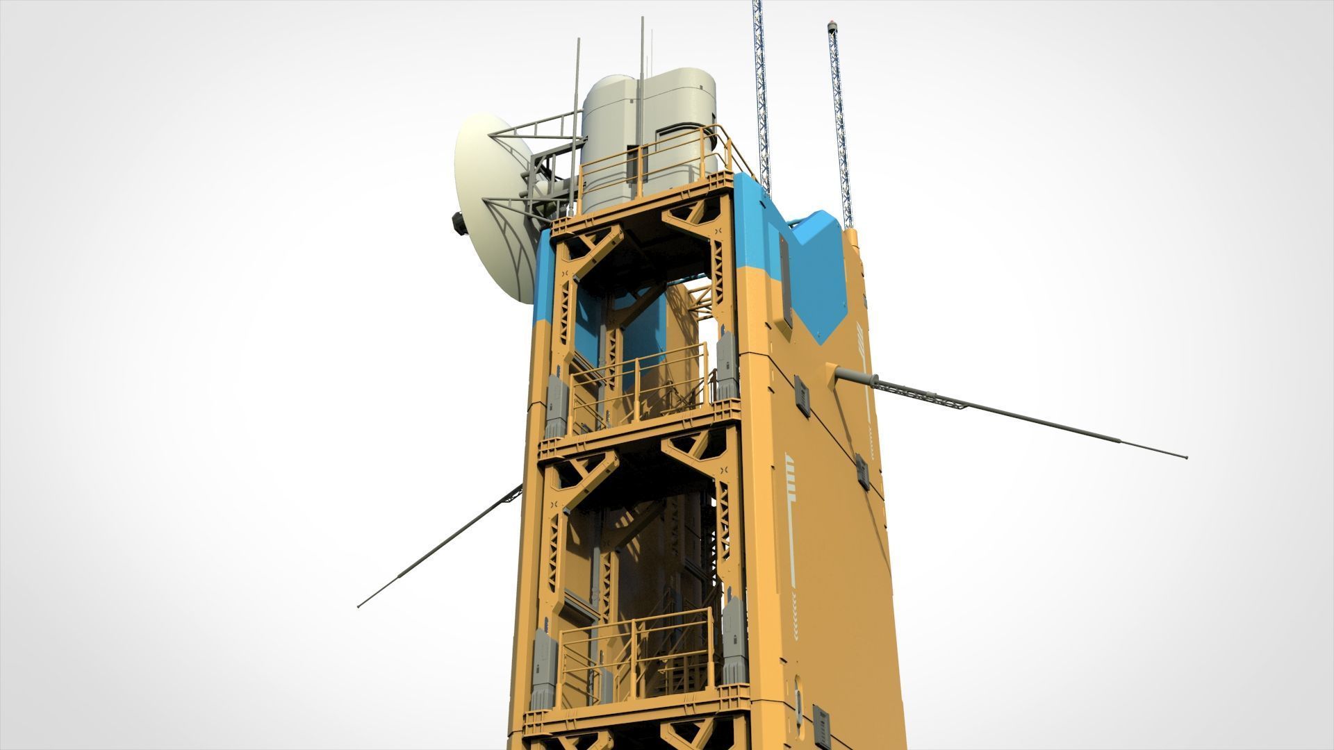 Sci fi tower 1 3D model_13