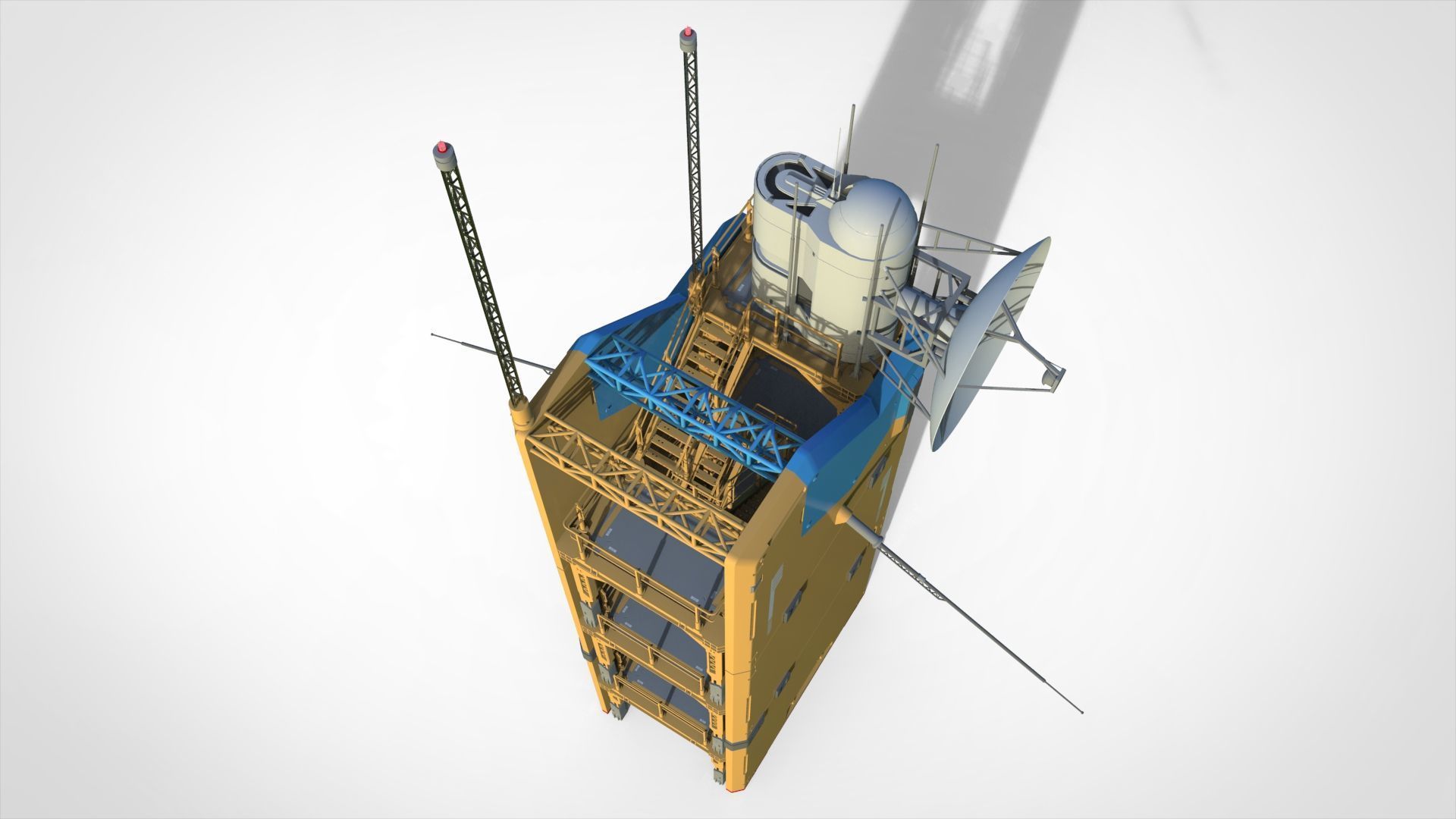 Sci fi tower 1 3D model_4