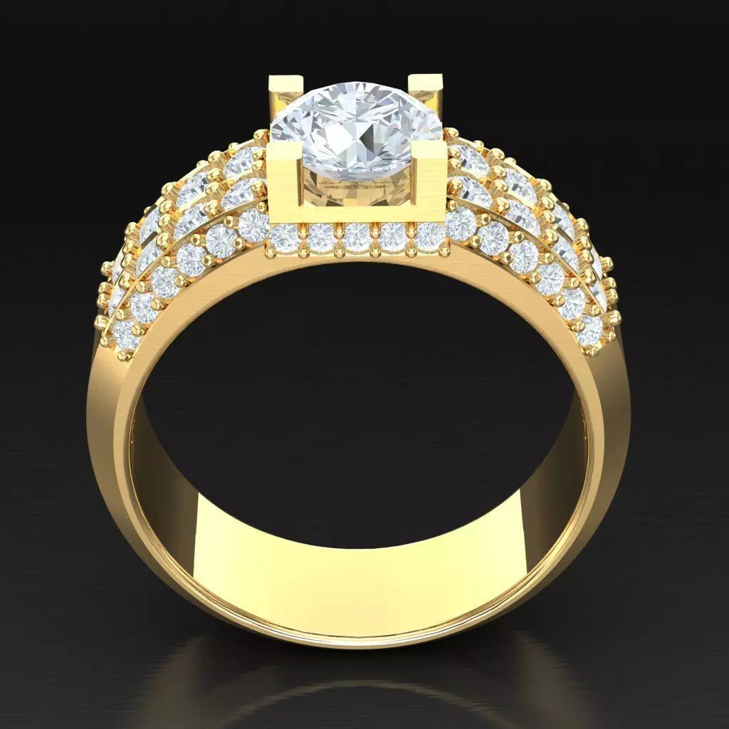 Luxury Men Rings Designs 6MR069 3D print model