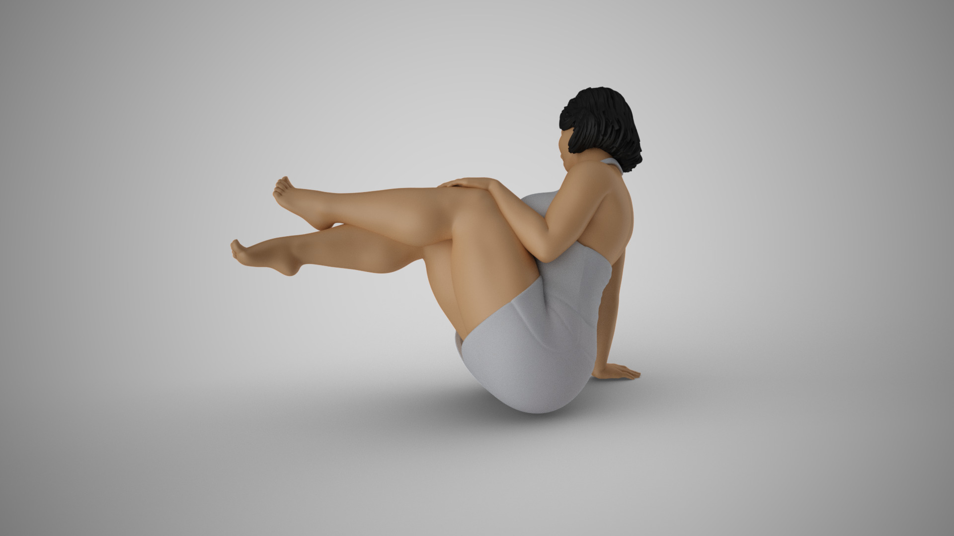 Woman Having Fun 3D print model_8