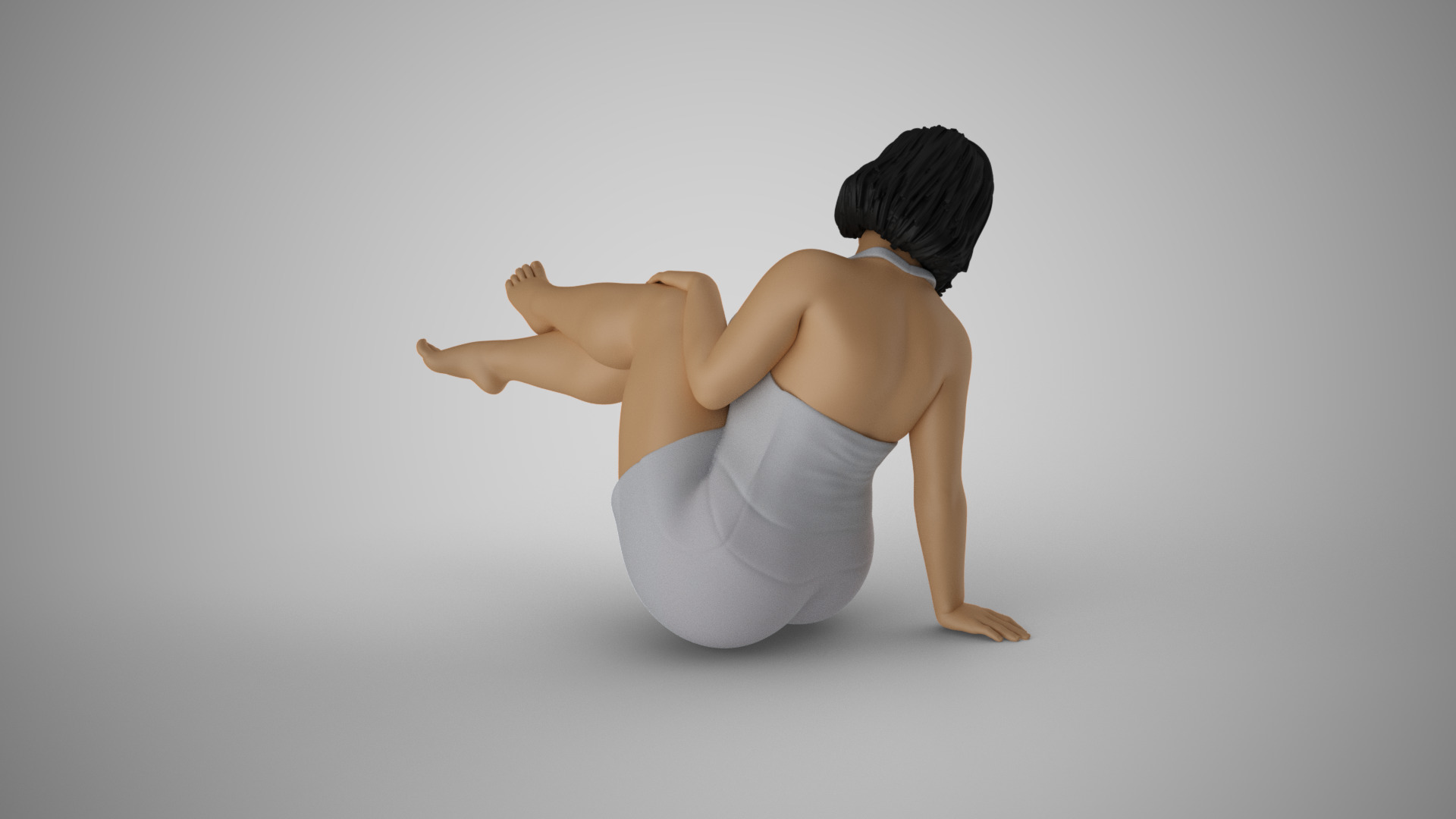 Woman Having Fun 3D print model_7