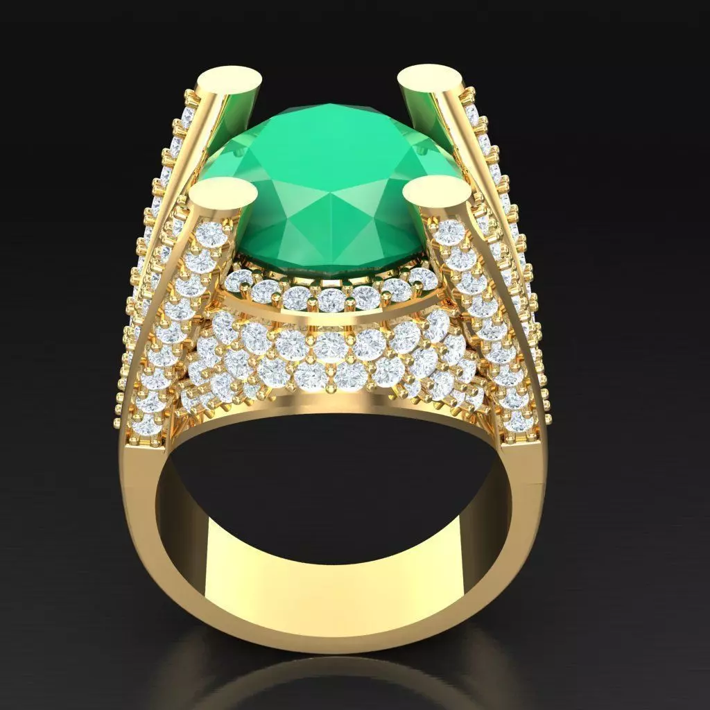 Luxury Men Rings Designs 6MR064 3D print model