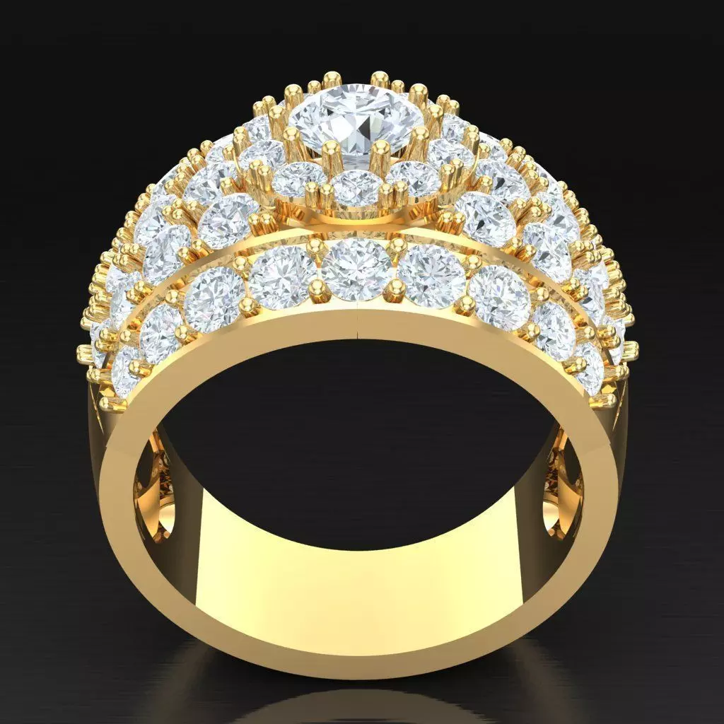 Luxury Men Rings Designs 6MR058 3D print model