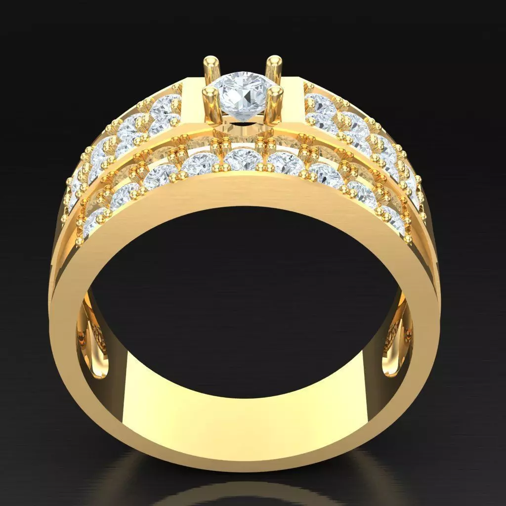 Luxury Men Rings Designs 6MR057 3D print model