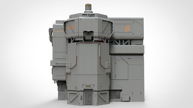 sci-fi Architectural element 8 3D model 4
