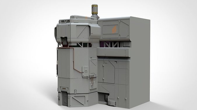 sci-fi Architectural element 8 3D model 5