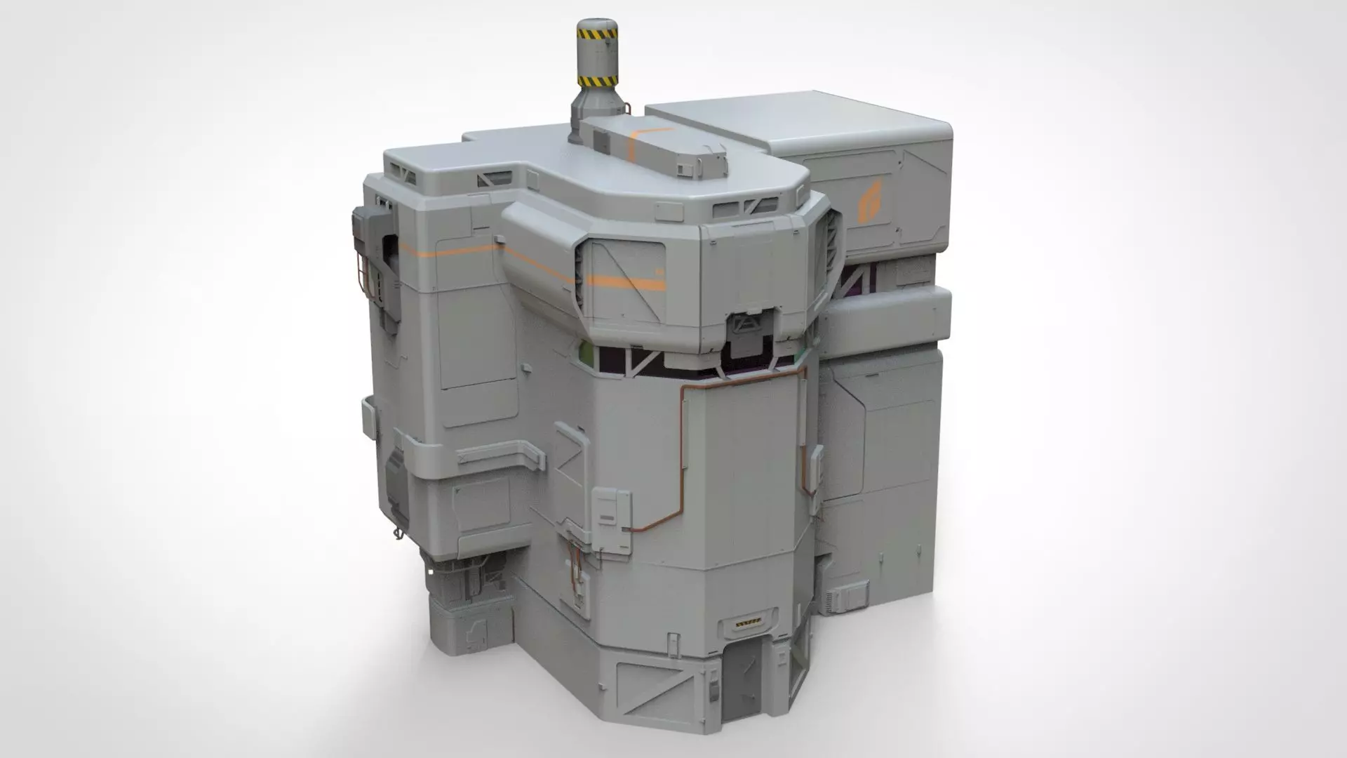 sci-fi Architectural element 8 3D model