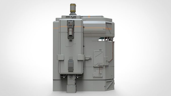 sci-fi Architectural element 8 3D model 2
