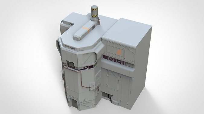 sci-fi Architectural element 8 3D model 6