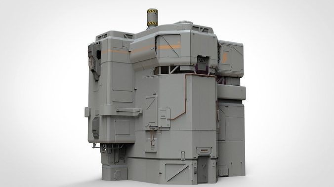 sci-fi Architectural element 8 3D model 3