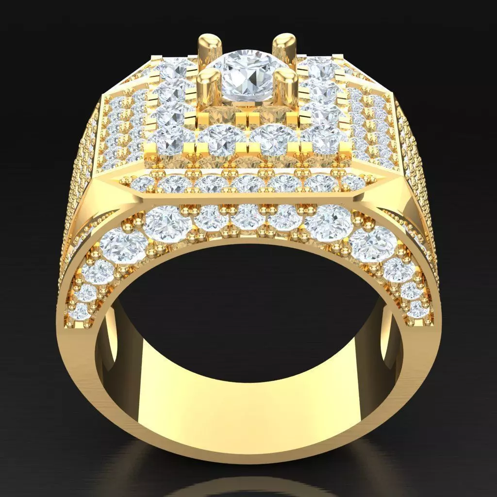 Luxury Men Rings Designs 6MR053 3D print model