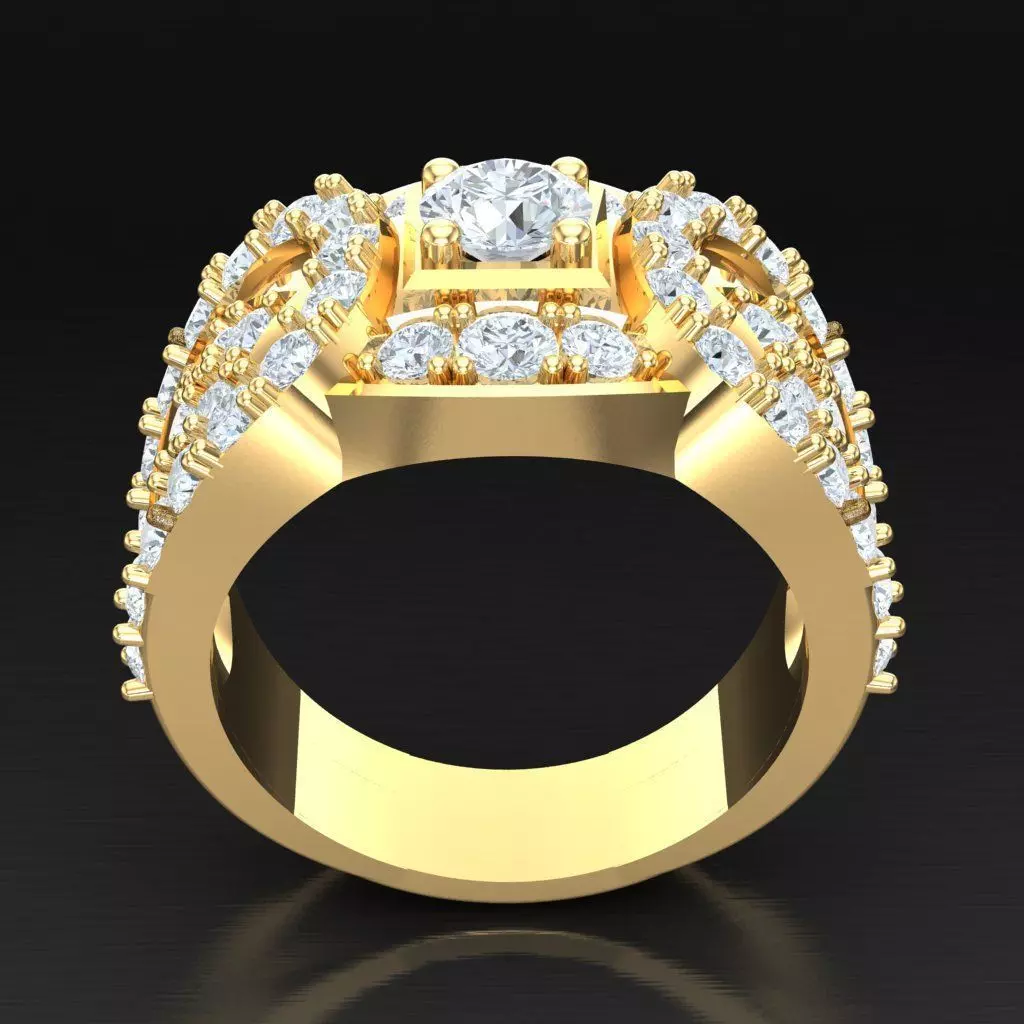 Luxury Men Rings Designs 6MR048 3D print model