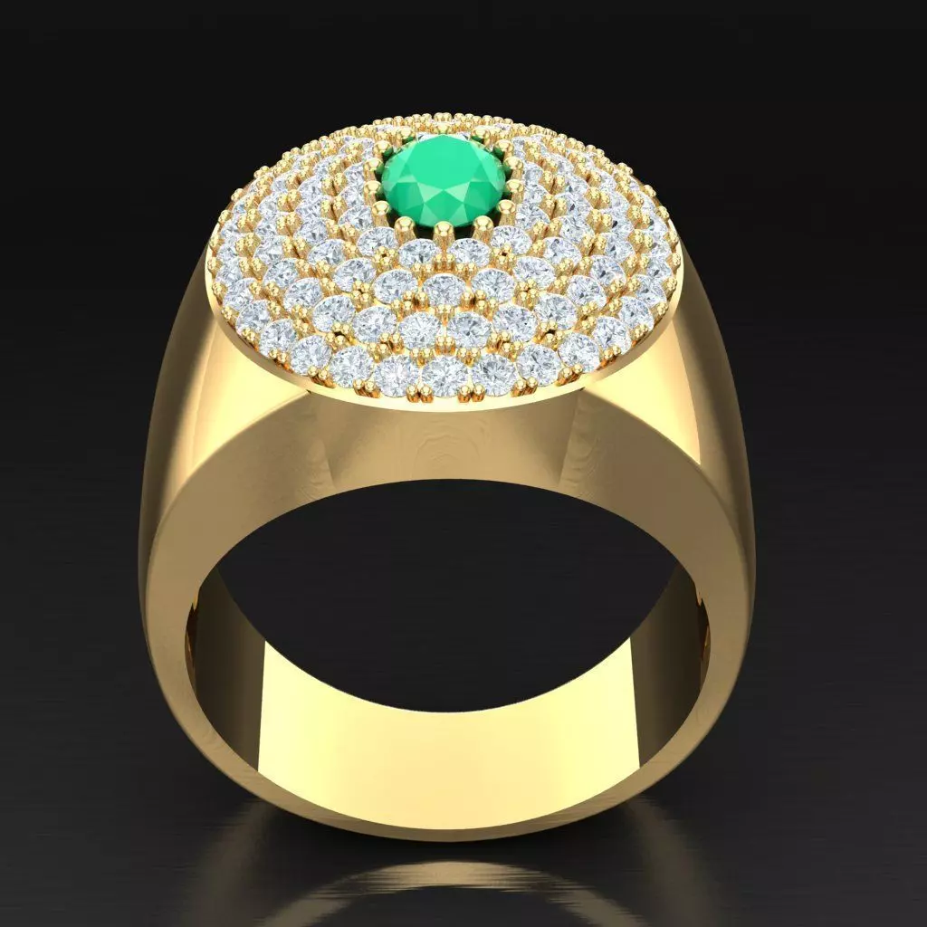 Luxury Men Rings Designs 6MR041 3D print model