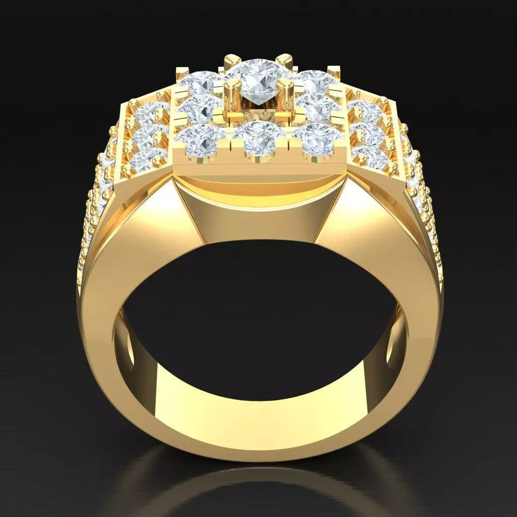 Luxury Men Rings Designs 6MR040 3D print model