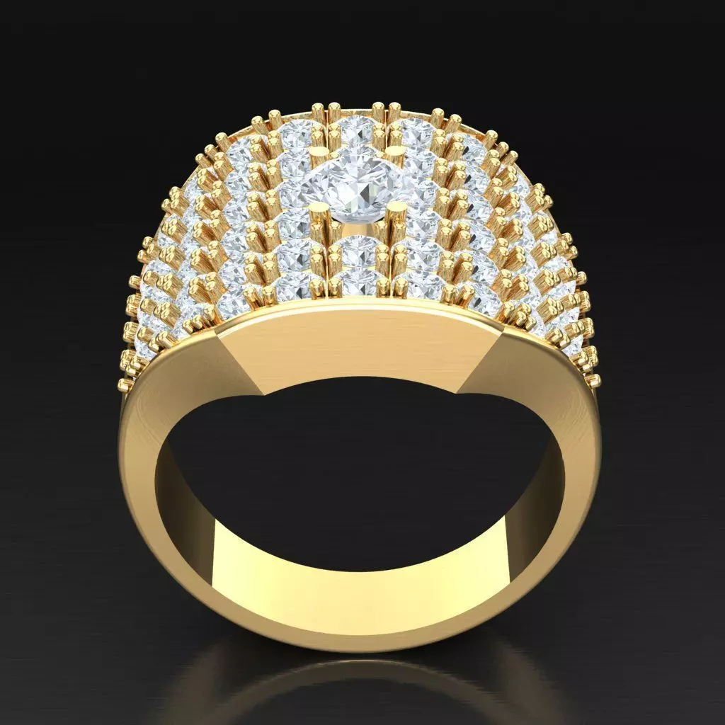 Luxury Men Rings Designs 6MR038 3D print model