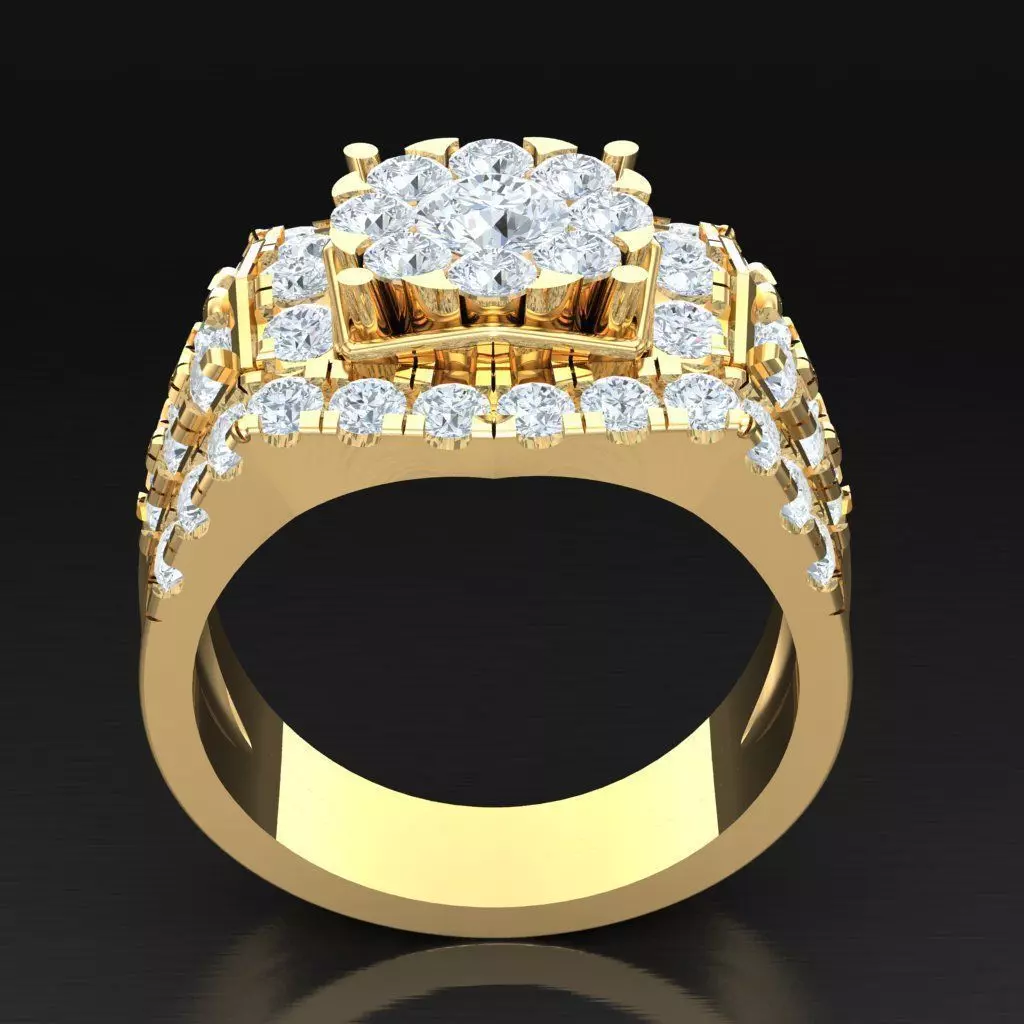 Luxury Men Rings Designs 6MR037 3D print model