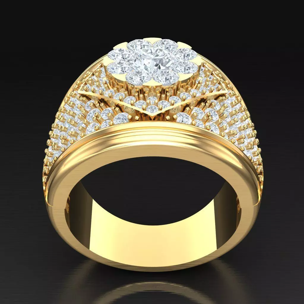 Luxury Men Rings Designs 6MR033 3D print model