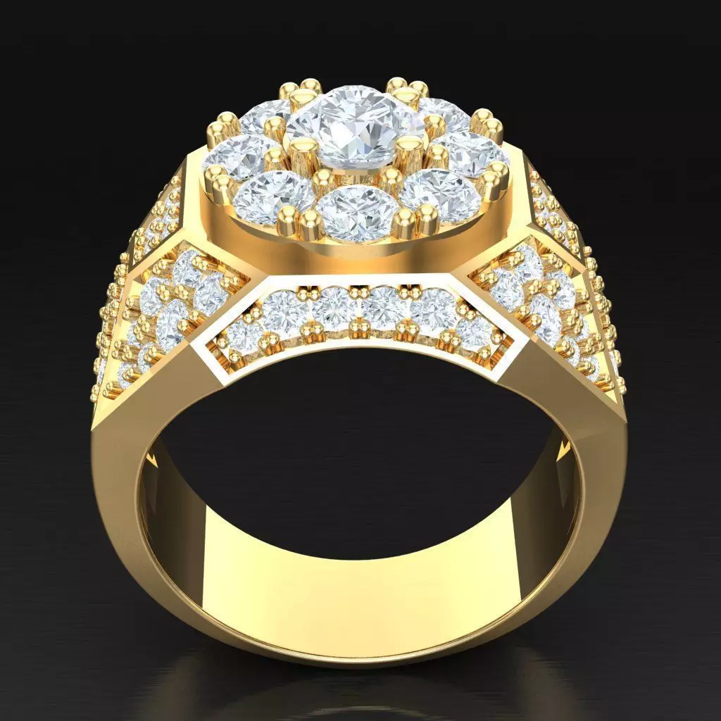 Luxury Men Rings Designs 6MR032 3D print model