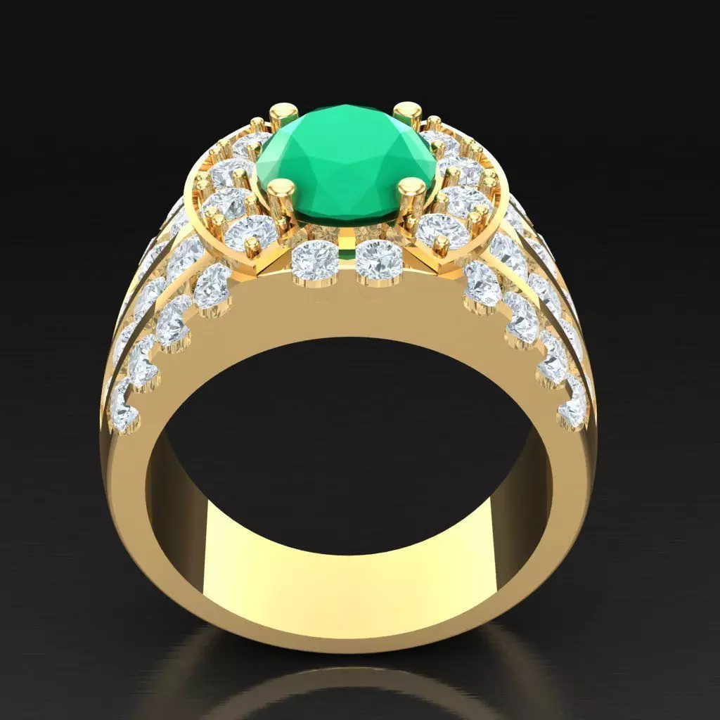 Luxury Men Rings Designs 6MR026 3D print model
