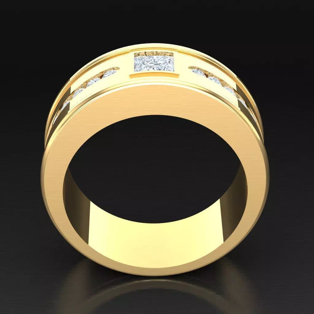 Luxury Men Rings Designs 6MR019 3D print model