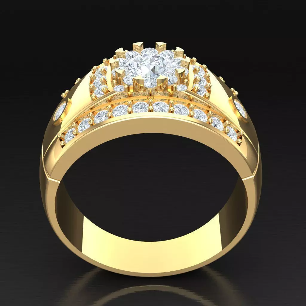 Luxury Men Rings Designs 6MR018 3D print model