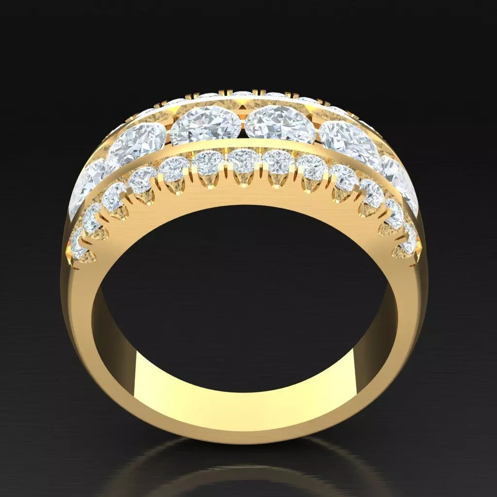 Luxury Men Rings Designs 6MR015 3D print model