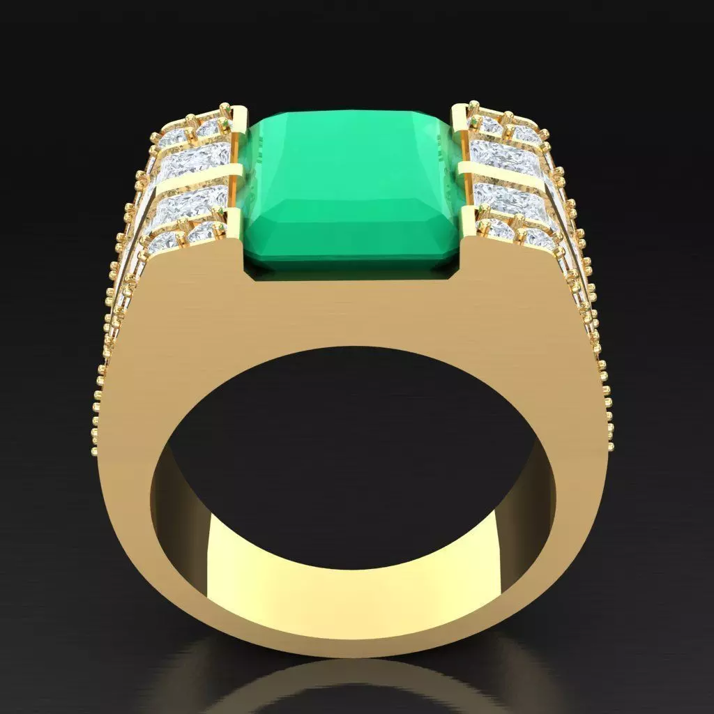 Luxury Men Rings Designs 6MR013 3D print model