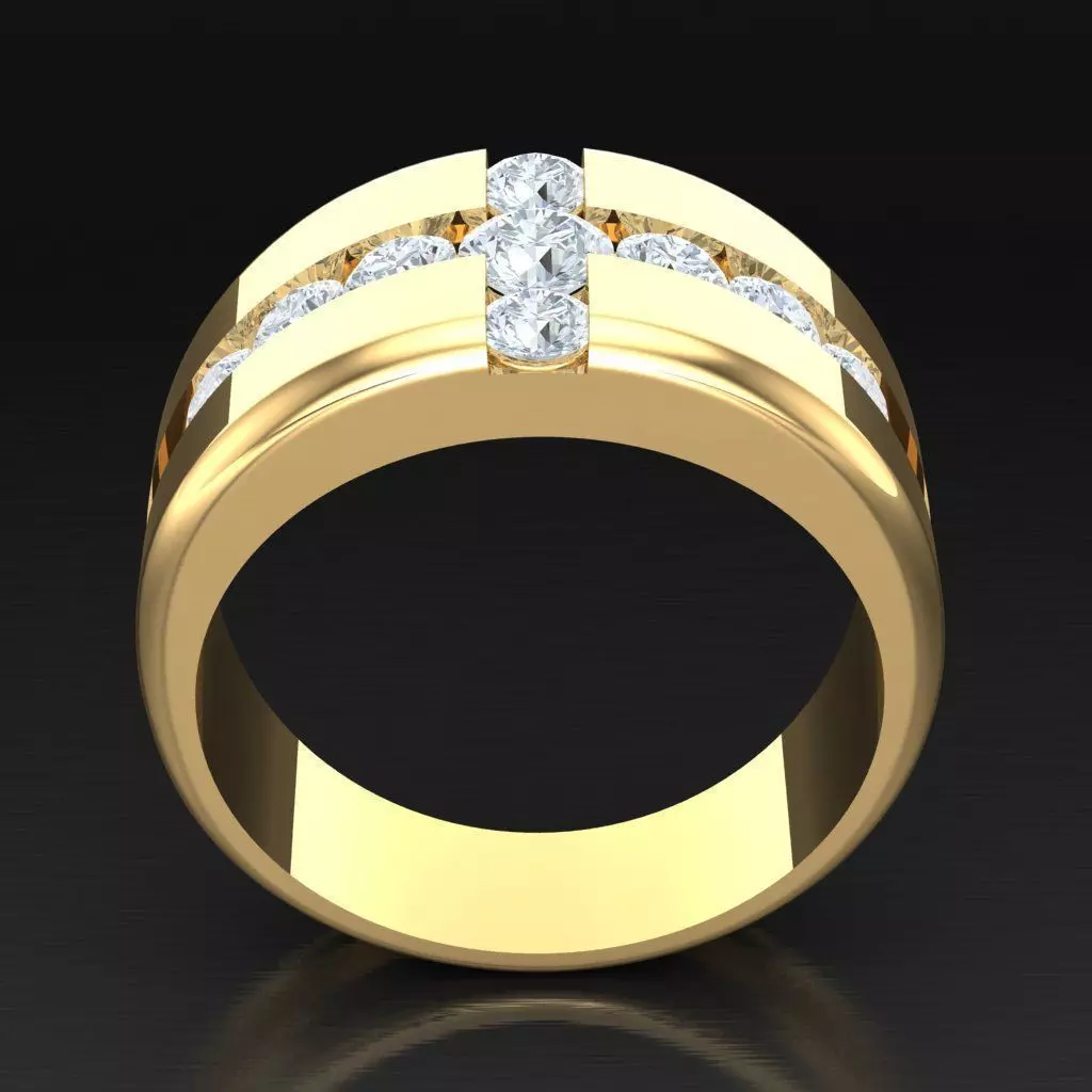 Luxury Men Rings Designs 6MR008 3D print model