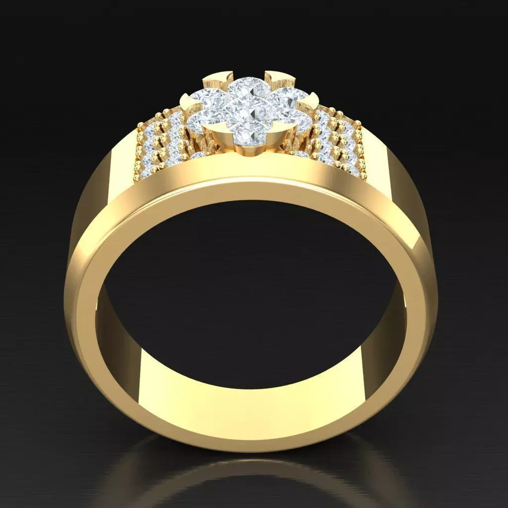 Luxury Men Rings Designs 6MR007 3D print model